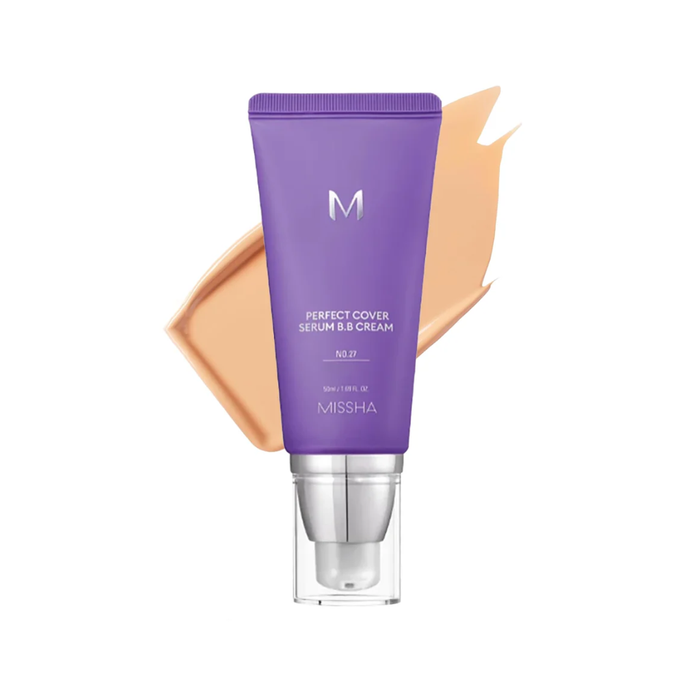 MISSHA M Perfect Cover Serum BB Cream No.27 [Honey Beige] Nudie Glow Australia