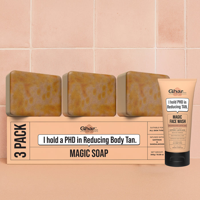 Magic Soap + Face Wash + Magic Gel Combo To Reduce Tan