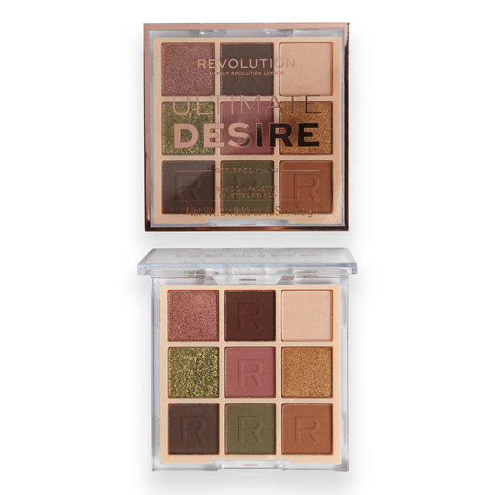 Makeup Revolution Ultimate Desire Shadow Palette Stripped Khaki