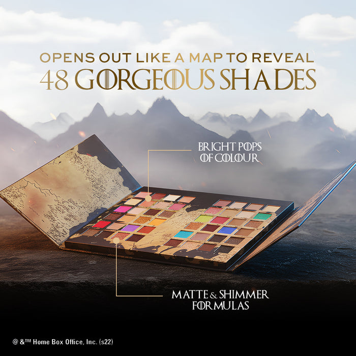 Makeup Revolution X Game of Thrones Westeros Map Palette