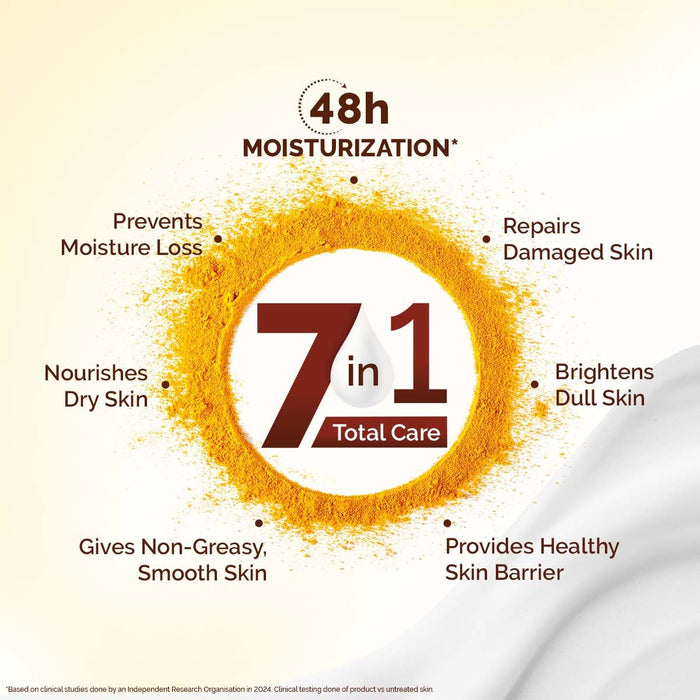 Mamaearth Ubtan Moisturizing Body Lotion with Turmeric & Saffron for Glowing Skin - 200 ml (Pack of 2)