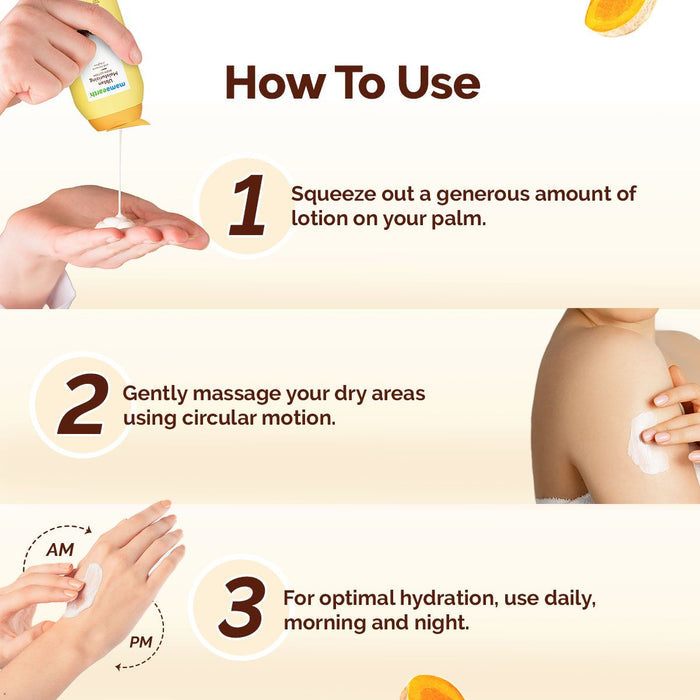 Mamaearth Ubtan Moisturizing Body Lotion with Turmeric & Saffron for Glowing Skin - 200 ml (Pack of 2)