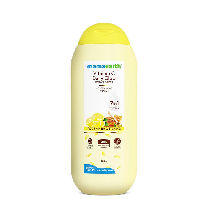 Mamaearth Vitamin C Daily Glow Body Lotion For Skin Brightening 200 ml