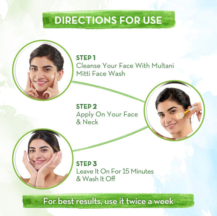 Mamamoon Multani Mitti Face Pack with Indian Multani Mitti for Oil Control & Acne - 100 g