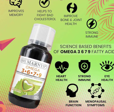 Marnys Omega 3-6-7-9 Liquid 125 mL Marnys