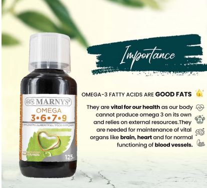 Marnys Omega 3-6-7-9 Liquid 125 mL Marnys