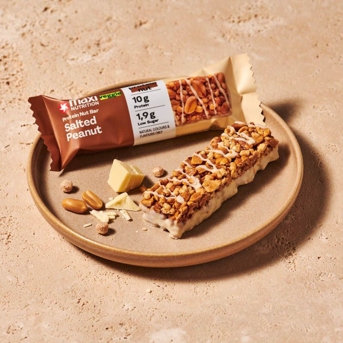 Maxi Nutrition Veggie Protein Nut Bar Salted Peanut 46G- Box of 12pcs Maxi Nutrition