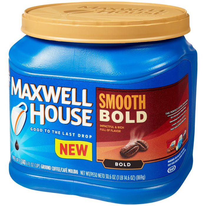 Maxwell House Smooth Bold Ground Coffee 30.6 oz Jug