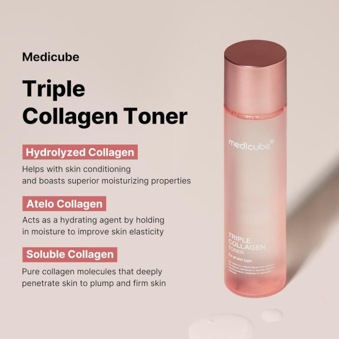 Medicube Triple Collagen Toner 140ml / 4.73 fl. oz.