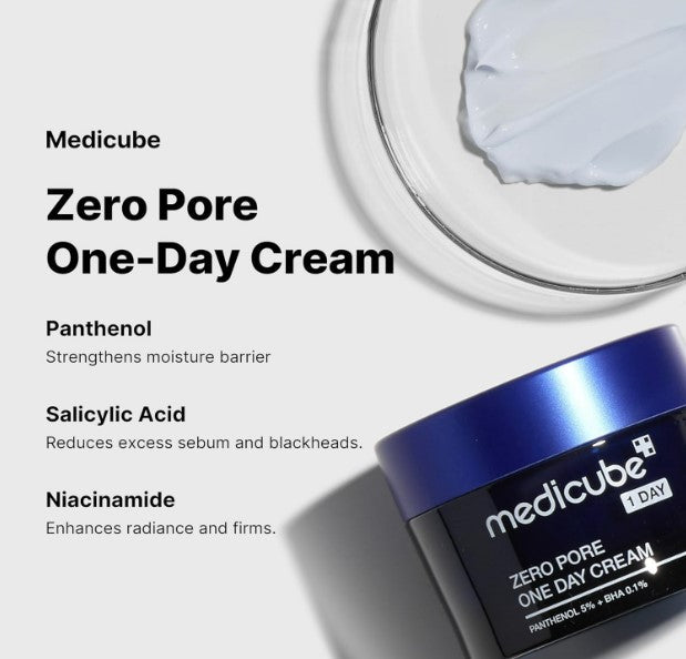 Medicube Zero Pore One-Day Cream 1.7 fl.oz / 50ml