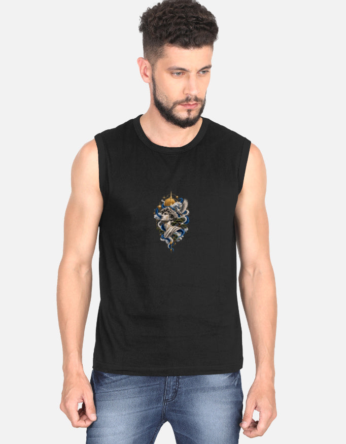 Men's Graphic Sleeveless T-Shirt | ZEYRAVO product image