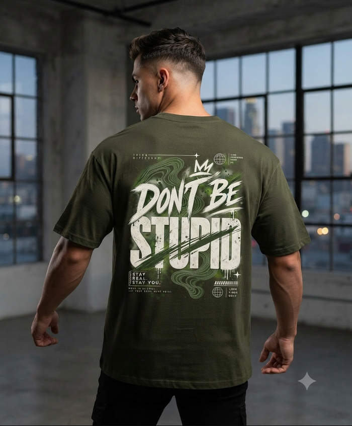 Men's Oversized Classic T-Shirt – Olive Green