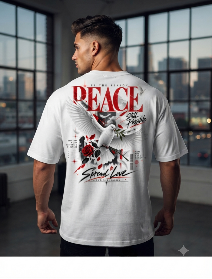 Men's Oversized Standard T-Shirt – White