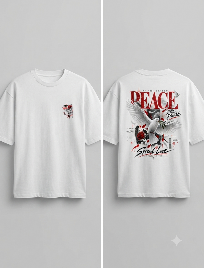 Men's Oversized Standard T-Shirt – White