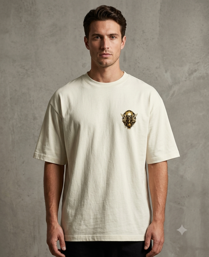 Men's Statement Graphic Oversized T-Shirt | ZEYRAVO product image