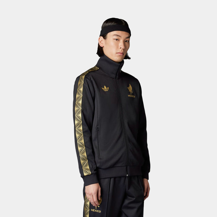 Mexico National Knit Track Mens Jacket (Black/Gold)