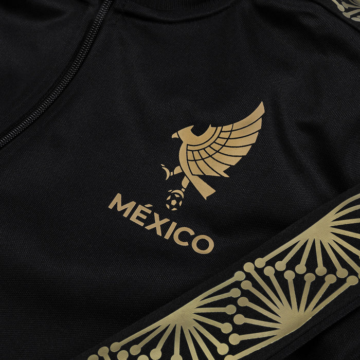 Mexico National Knit Track Mens Jacket (Black/Gold)