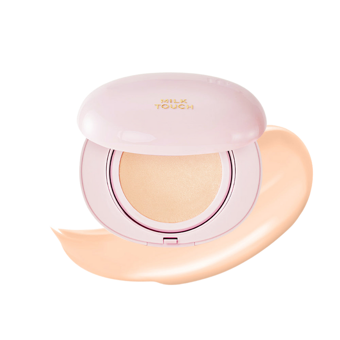 [milktouch] All-day Skin Fit Milky Glow Cushion #19N Vanilla Ivory 15g-Luxiface.com