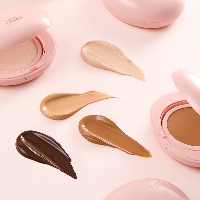 [milktouch] All-day Skin Fit Milky Glow Cushion #19N Vanilla Ivory 15g-Luxiface.com