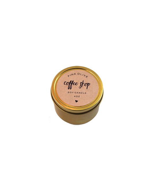 mini coffee shop soy candle