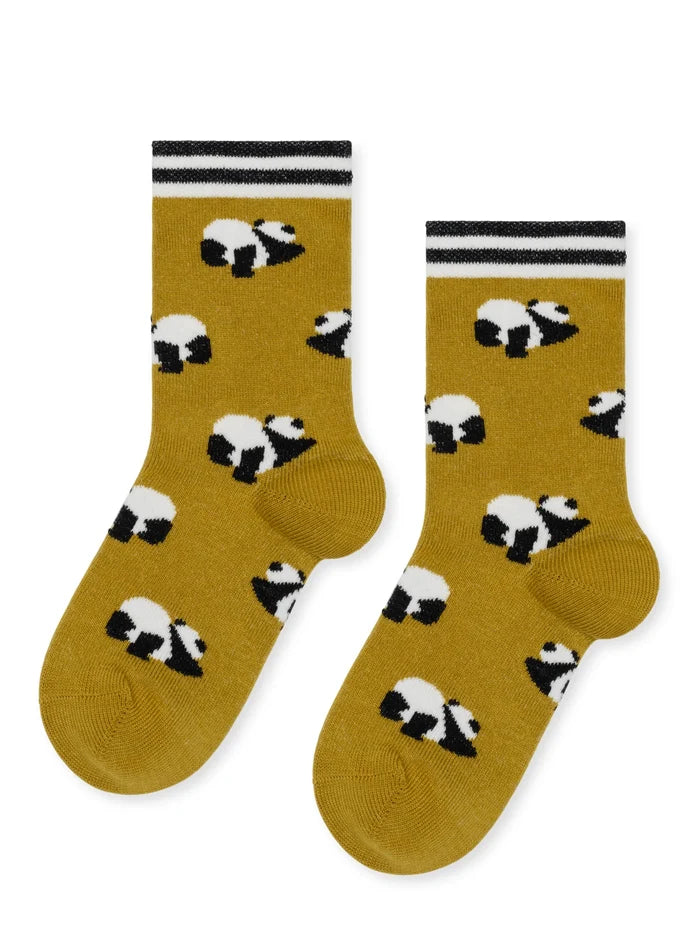 Mini Downward Panda Crew Socks