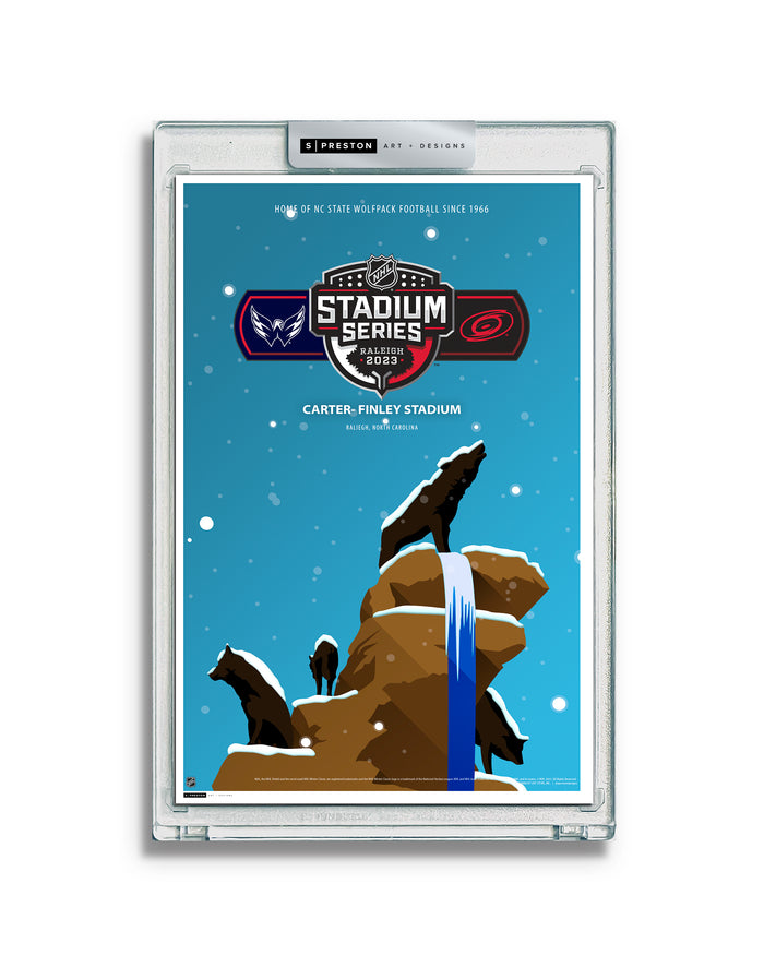 Minimalist Carter-Finley Stadium 2023 Stadium Series Art Slab