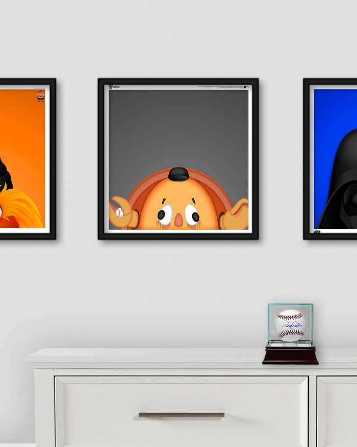 Minimalist Crazy Crab Square Poster Print