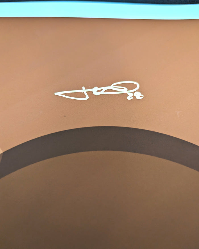Minimalist Globe Life Field Jonah Heim Autographed Signature
