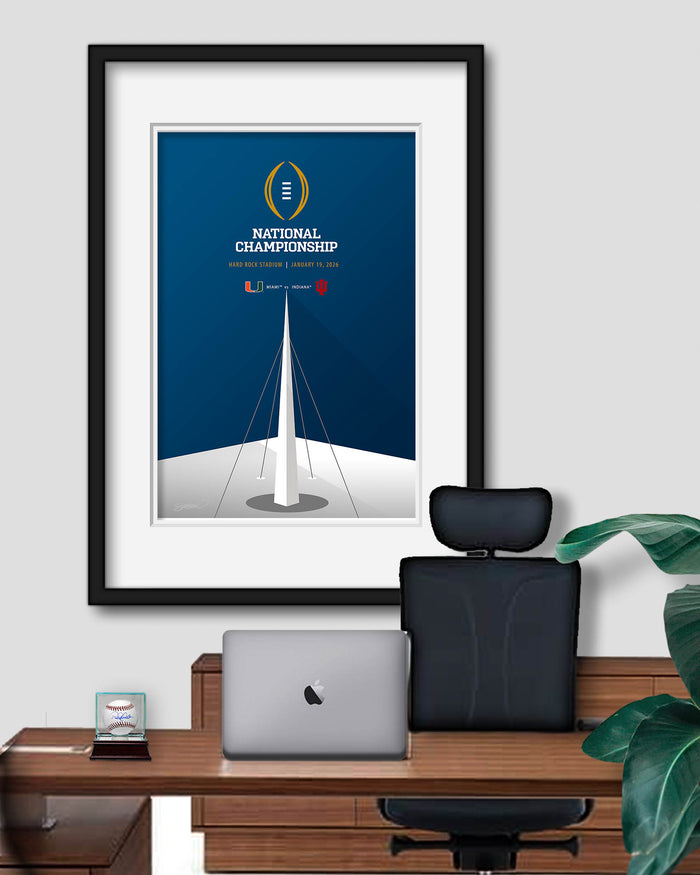 Minimalist Hard Rock Stadium - 2026 College Football Playoff Championship Game