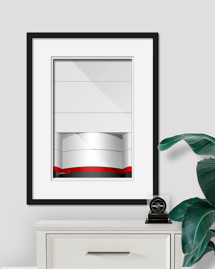Minimalist Joe Louis Arena Art Print