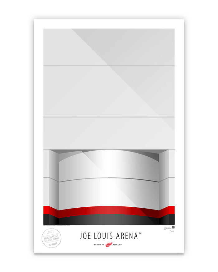 Minimalist Joe Louis Arena Art Print