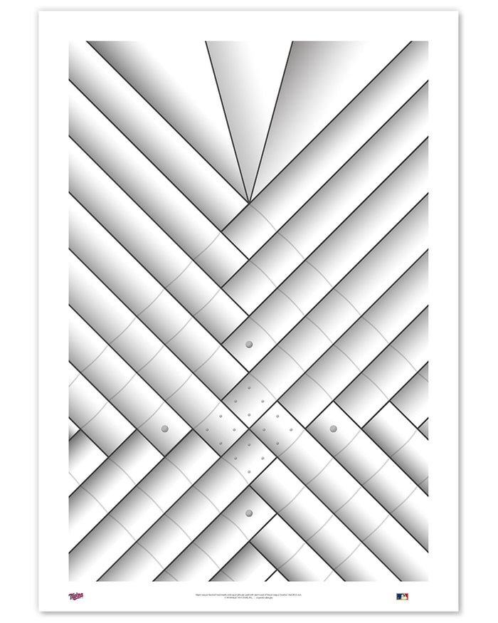 Minimalist Metrodome Art Print