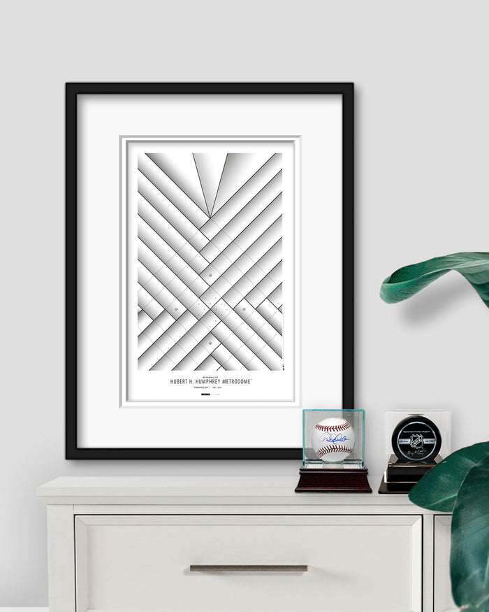 Minimalist Metrodome Art Print