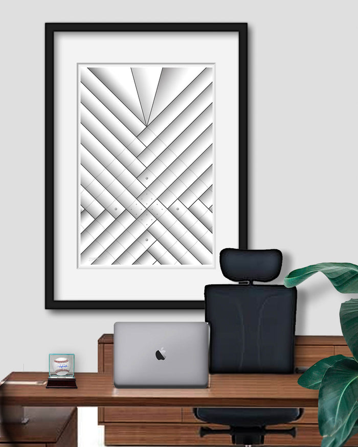 Minimalist Metrodome Art Print