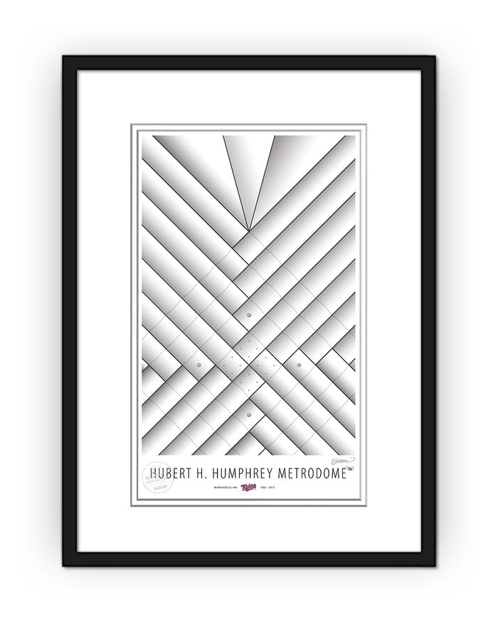 Minimalist Metrodome Art Print