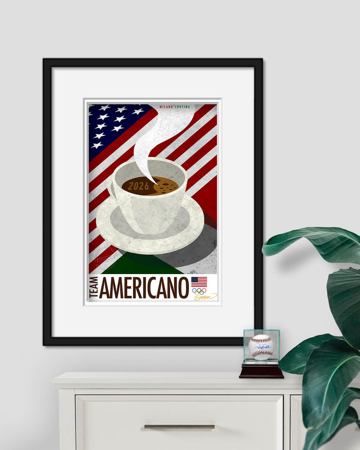 Minimalist Team USA 2026 Milano Cortina Limited Edition Print