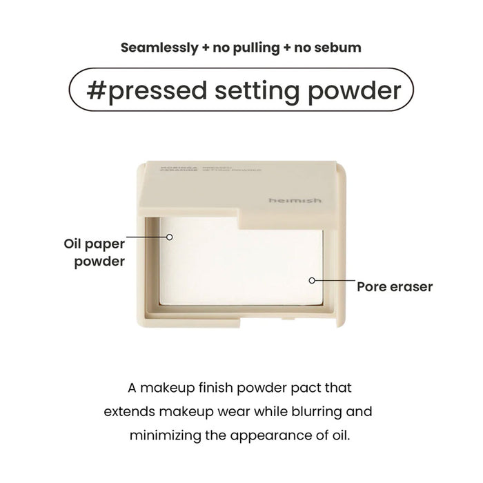 Heimish Moringa Ceramide Pressed Setting Powder Nudie Glow Australia