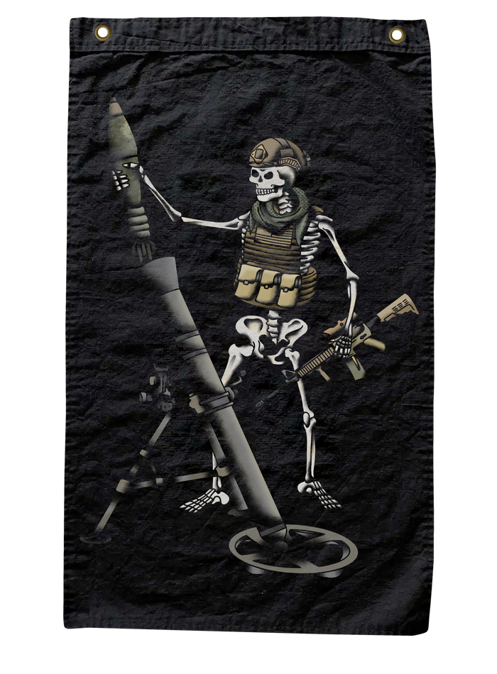 Mortars Skeleton Flag