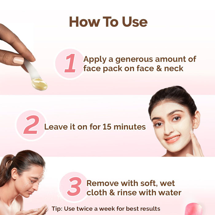 Multani Mitti Oil Balance Face Pack with Multani Mitti & Bulgarian Rose for Normal to Oily Skin - 200 g