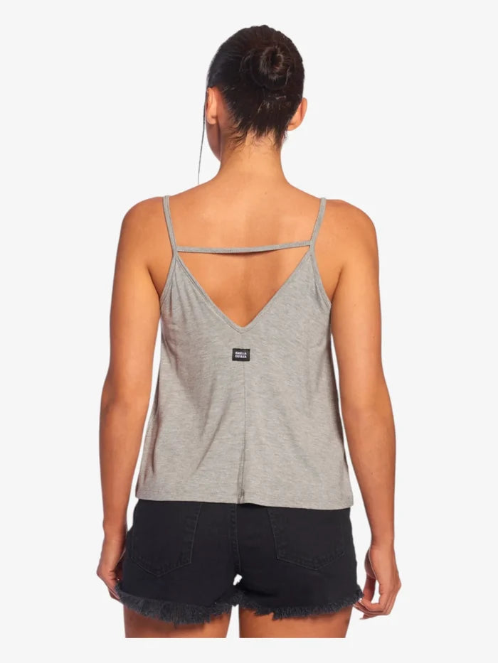 Musculosa Isabel Viscosa Basic Gris Melange - Indy