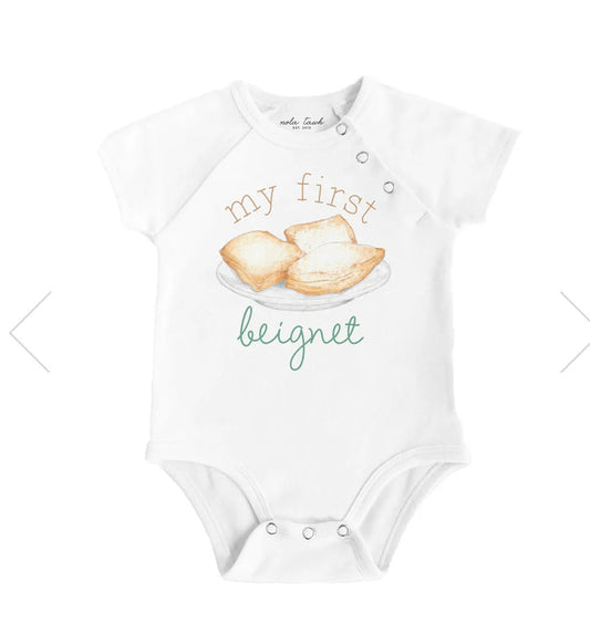 “My First Beignet” Onesie