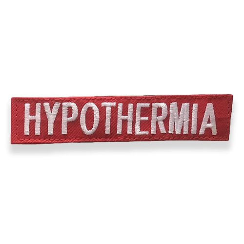 HYPOTHERMIA - White on Red