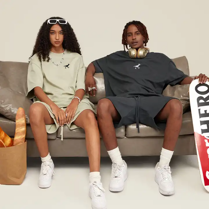 Never Late- Set - LIGHT YELLOW x WHITE ( UNISEX )