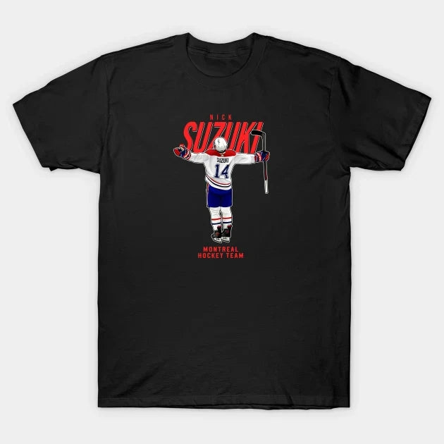 Nick Suzuki #14 Montreal Hockey Team T-Shirt