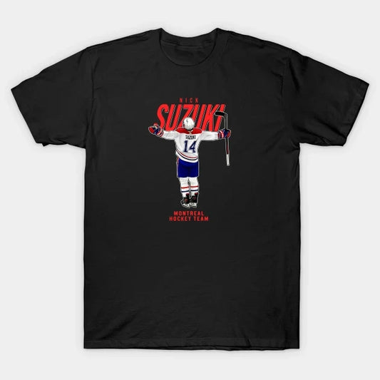 Nick Suzuki #14 Montreal Hockey Team T-Shirt
