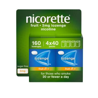 Nicorette Fruit Lozenge 2mg 160 Pack