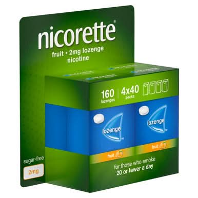 Nicorette Fruit Lozenge 2mg 160 Pack