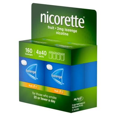 Nicorette Fruit Lozenge 2mg 160 Pack