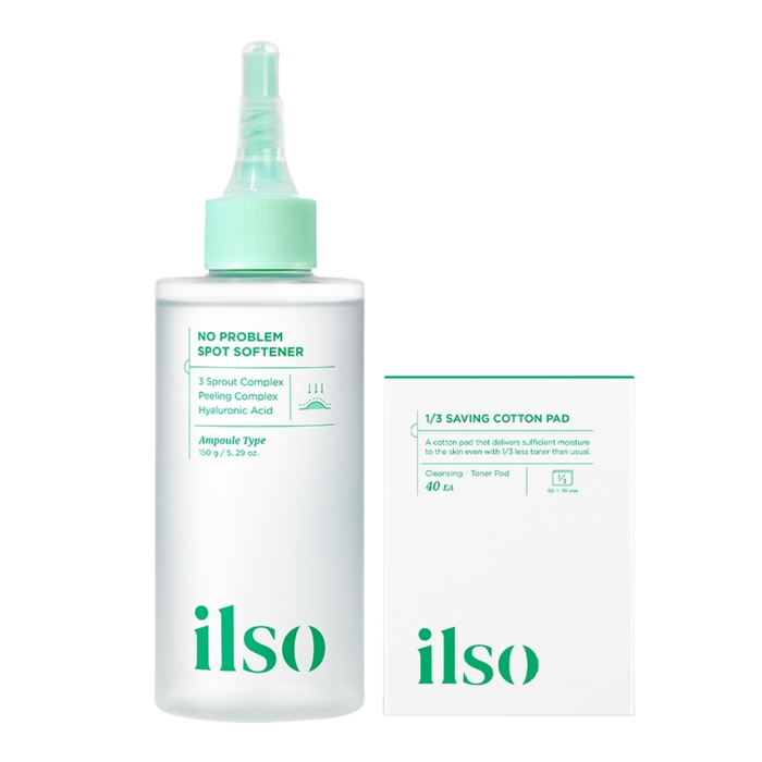 ilso No Problem Spot Softener (+ 1/3 Saving Cotton Pad Set) Nudie Glow Australia