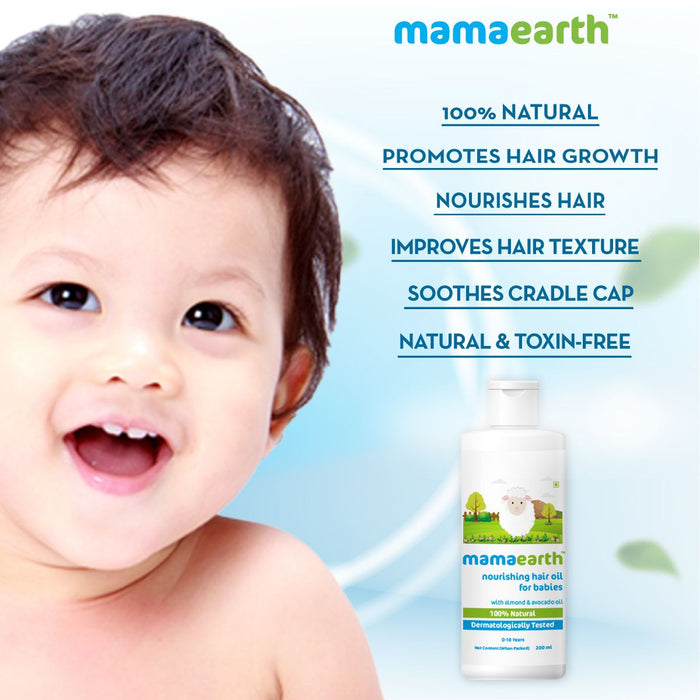 Baby hair growth oil